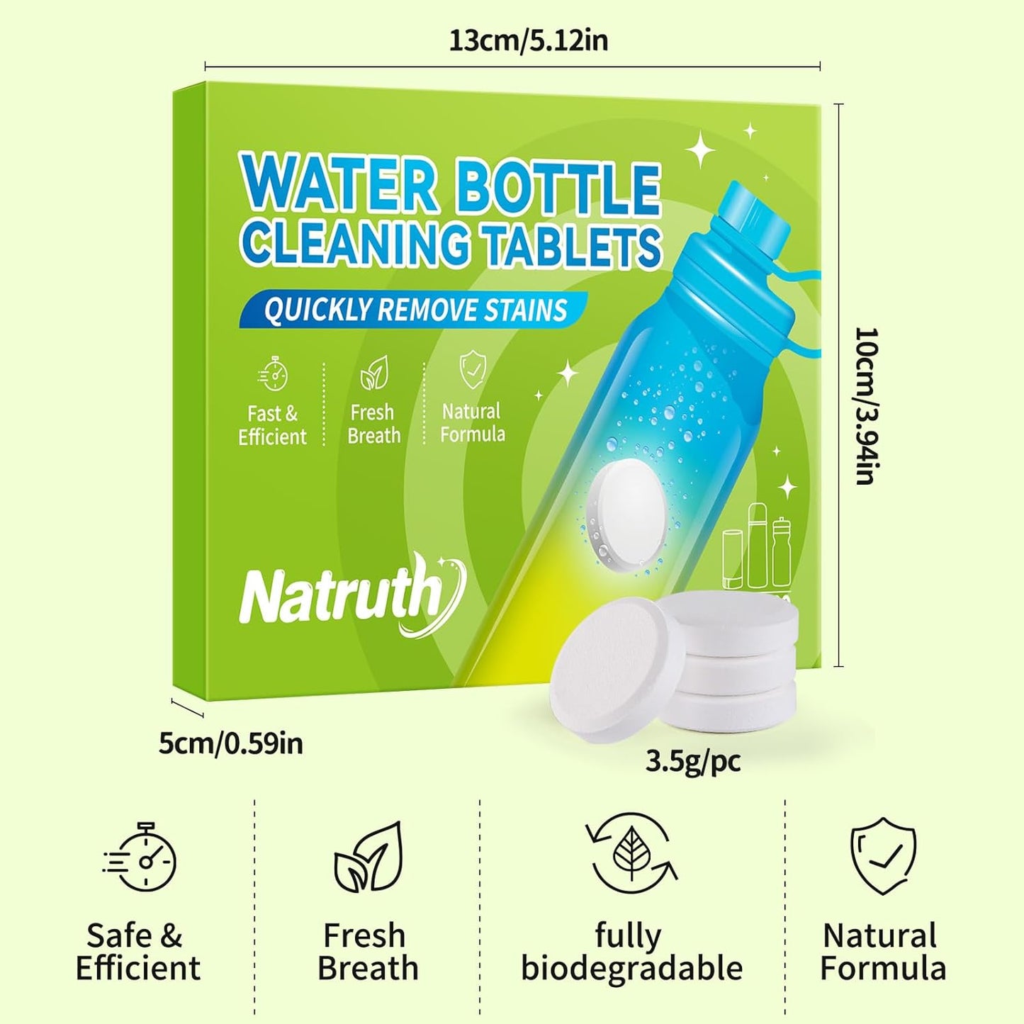 NATRUTH water bottle tablets