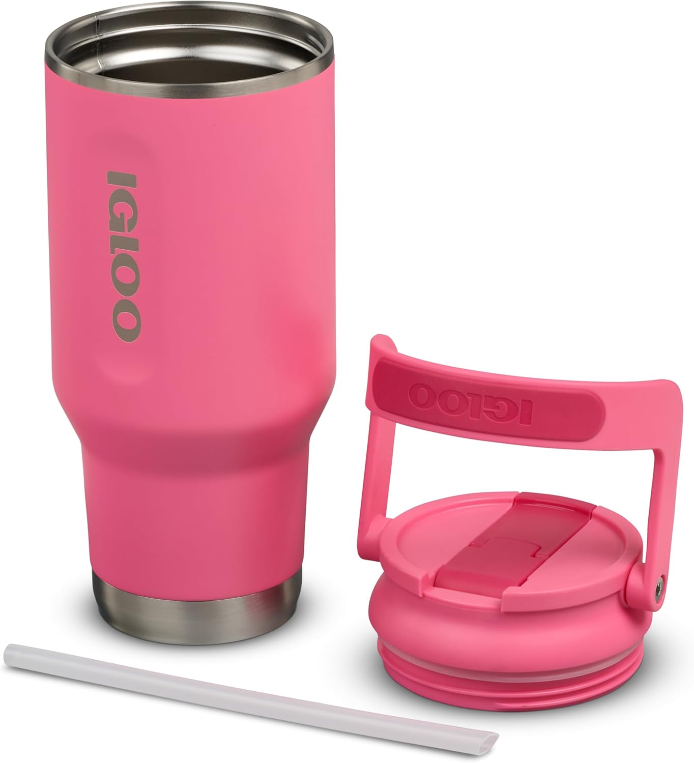 Igloo 20 oz Stainless Steel Tumbler | Sport Sipper Bottle | Thrift Pink