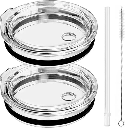 LUCEMILL 30 oz Tumbler Lid, Replacement Straw Lids for YETI Rambler 26 oz Cup 30 oz Tumbler, 35 oz Straw Mug, Spill Proof Covers