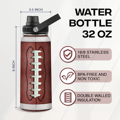SANDJEST Gym Insulated Engraved Stainless Steel Water Bottle 32oz, Vacuum Chug Lid Travel Tumbler For Men Friends Dad Gymer Trainer, Gym Mode on, Birthday Christmas Father's Day