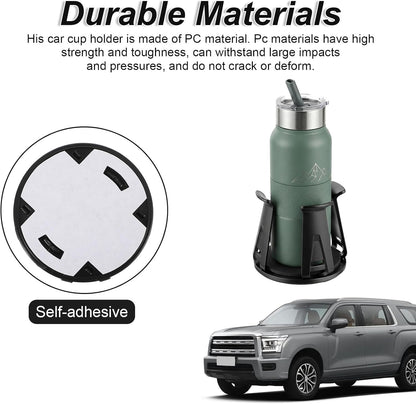Amaxiu 2 Pcs Car Cup Holder Expander, Adjustable Cup Holder for Cars Automotive Slim Can Cupholder Insert Adapter with Self-Adhesive & Suction Cups Secure Drink Holders for Car SUV Truck