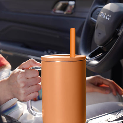 Tomorotec 15PCS Reusable Silicone Drinking Straws w/ 2 Brushes, Fit for Stanley Tumbler 40oz 30oz 20oz, 12" Long Customizable for Various Drinkware, Dishwasher Safe, BPA-Free, Safe for Teeth (Macaron)
