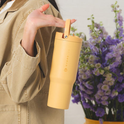 HydroJug Sport - Stainless Steel Tumbler with Straw, Vacuum Insulated, 40oz Leakproof Water Bottle, Ergonomic Design, Reusable, Dishwasher Safe, Rubber Base, Durable for Gym or Outdoors, Sage