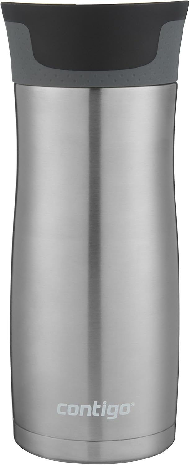 Contigo AUTOSEAL West Loop Vacuum-Insulated Stainless Steel Travel Mug with Easy-Clean Lid 12 oz Blueberry