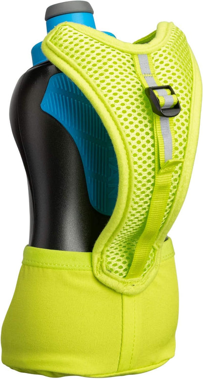 Nathan Running Handheld Water Bottle Adjustable No-Grip Quick Squeeze Lite Hand Strap. Reflective Hydration