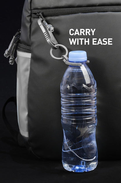KEEPO LINK Titanium Water Bottle Holder, Keychain Water Bottle Clip for Everyday Carry Outdoor Hiking & Climbing, OLT04