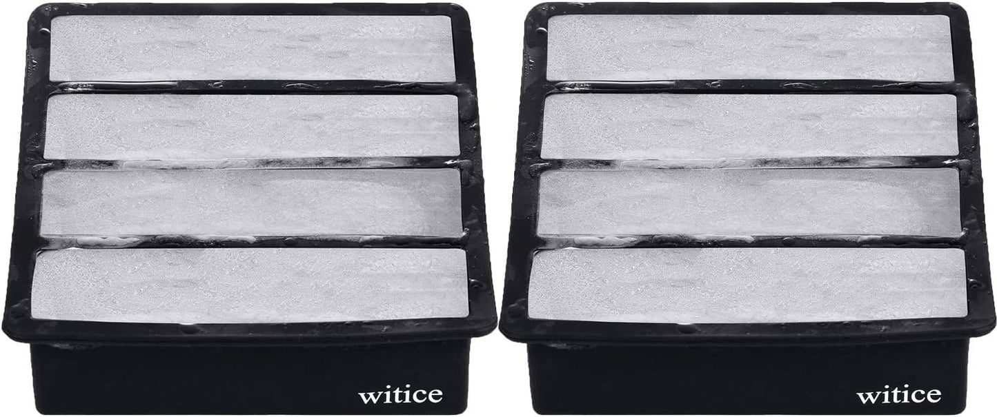 Silicone Ice Cube Trays Large for Whisky(2-Pack) - Butter Mold,With Easy Release Ice Cubes for Whiskey and For Cocktail,Food Grade