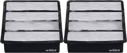 Silicone Ice Cube Trays Large for Whisky(2-Pack) - Butter Mold,With Easy Release Ice Cubes for Whiskey and For Cocktail,Food Grade