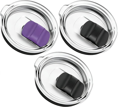 30 oz Tumbler Lid, Replacement Lids Compatible for YETI 30/32 oz Tumbler, 14 oz Mug and 35 oz Straw Mug, 2 Pack Travel Spill Proof Cup Lids Covers with Magnetic Slider Switch, BPA Free