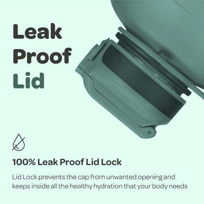 Hydracy Water Bottle with Time Marker -Large BPA Free Water Bottle & No Sweat Sleeve -Leak Proof Gym Bottle with Times to Drink - Ideal for Fitness Sports & Outdoors