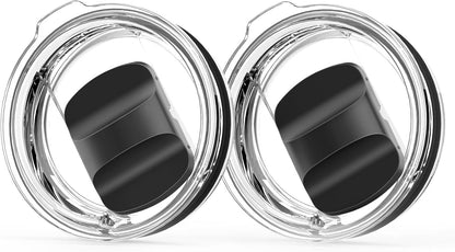 30 oz Tumbler Lid, Replacement Lids Compatible for YETI 30/32 oz Tumbler, 14 oz Mug and 35 oz Straw Mug, 2 Pack Travel Spill Proof Cup Lids Covers with Magnetic Slider Switch, BPA Free