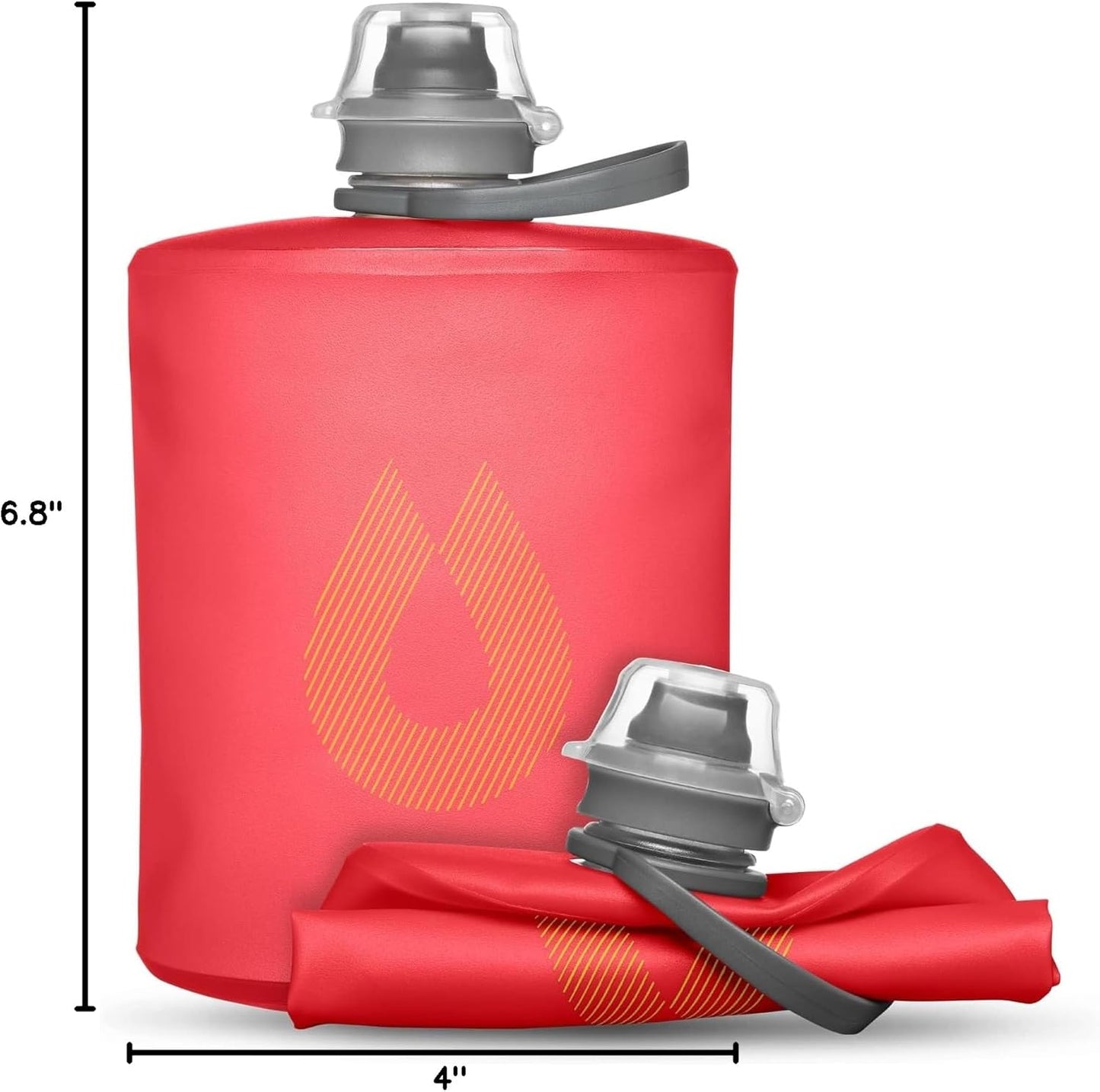 HydraPak Stow Collapsible Water Bottle – 350ml, 500ml, 1L – Ultralight, Leak-Proof, BPA-Free, Filter Compatible Travel & Hiking Flask