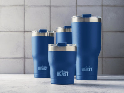 Beast 10 oz Tumbler Stainless Steel Vacuum Insulated Coffee Ice Cup Double Wall Travel Flask (Arctic White)