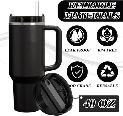 40oz Tumbler Lid Compatible for Stanley, 2 Pack Replacement Tumbler Lids Fit for Stanley Quencher 2.0 Tumbler 40 OZ, with Straws and Cleaning Brush (Orchid)