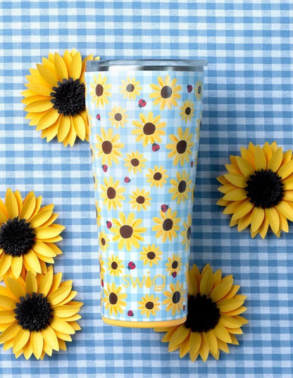 Swig Life 32oz Insulated Tumbler, Travel Coffee Tumbler with Lid, Cup Holder Friendly Travel Coffee Mug, Stainless Steel with Lid (Hayride)