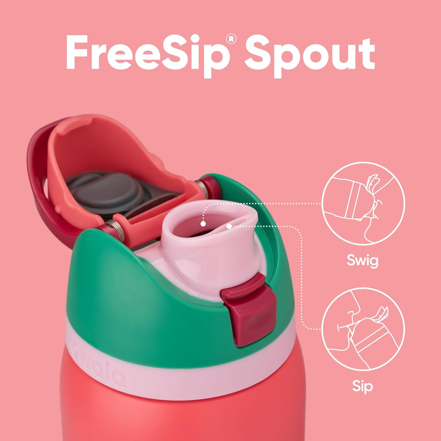 Owala FreeSip Insulated Stainless Steel Water Bottle with Straw, BPA-Free Sports Water Bottle, Great for Travel, 32 Oz, Denim