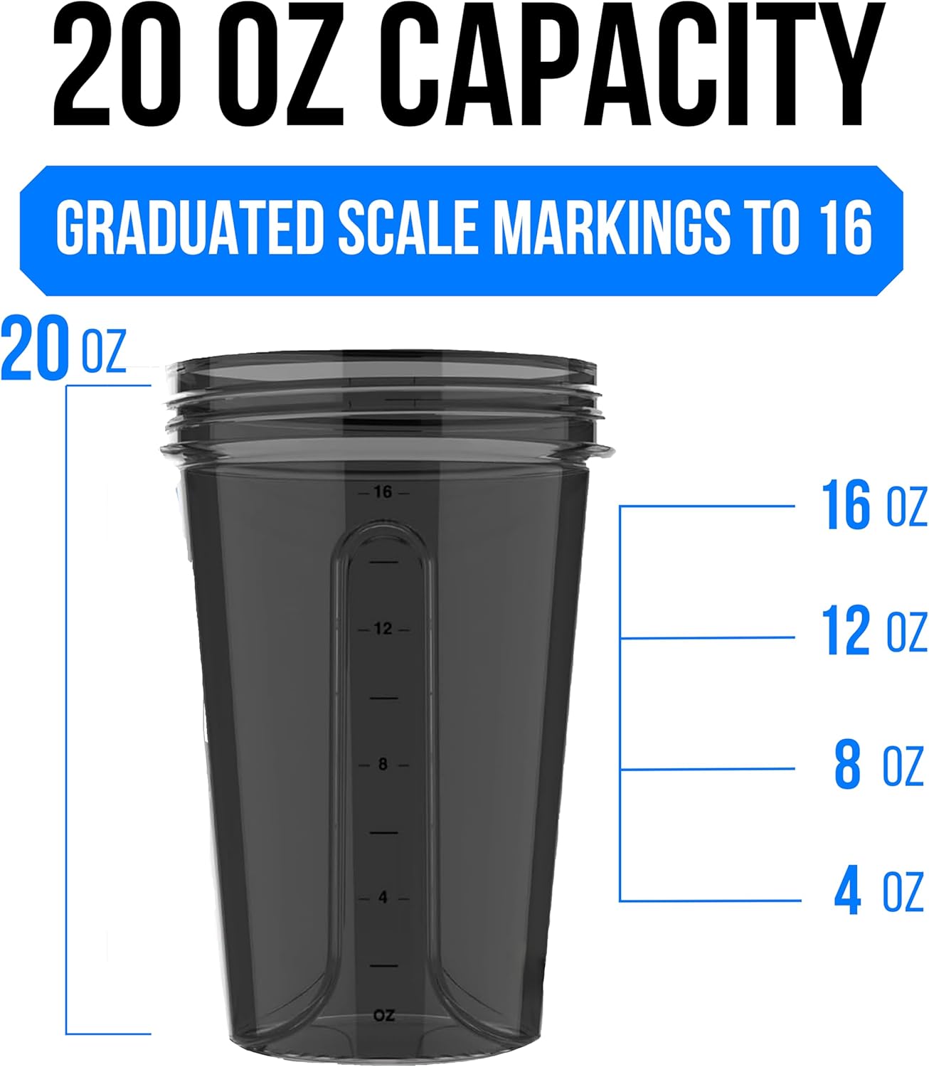 VELOMIX -6 PACK- 20 oz Protein Shaker Bottle for Protein Mixes - 6x Wire Whisk | Leak Proof Shaker Cups for Protein Shakes| Stackable Protein Shaker Bottle Pack | Dishwasher Safe (ALL IN BLACK)