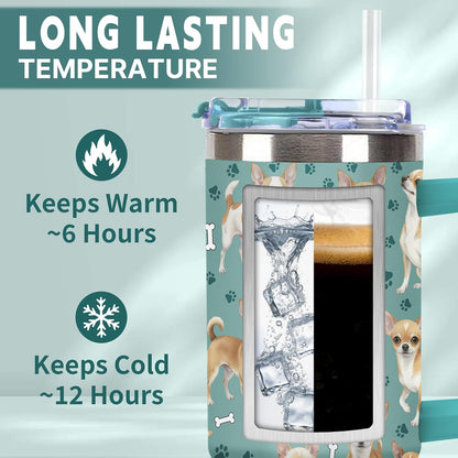 Beagle Gifts for Women Men, 40oz Stainless Steel Insulated Tumbler Travel Cup Mug, Funny and Unique Beagle Gifts for Dog Lover - Colors B