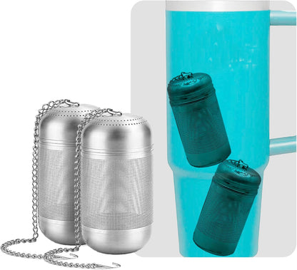 2PCS Fruit Infuser Insert,Flower Tea Infuser for Wide Mouth Water Bottles,Compatible with Stanley,Hydro Flask,Iron Flask, Takeya, ThermoFlask and Similar