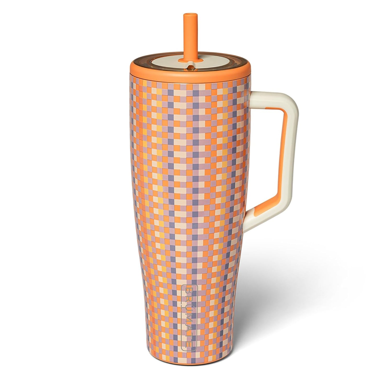BrüMate Era 40 oz Tumbler with Handle & Straw | 100% Leakproof Insulated Water Bottle Tumbler with Lid & Flexible SoftSip Straw | Made of Stainless Steel | Cup Holder Friendly | 40oz (Nightfall Blue)