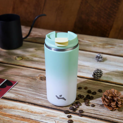 Konokyo Tumbler with Lid, 16 oz Travel Coffee Mug Double Wall Vacuum Stainless Steel Thermal Metal Cup Insulated Water Bottle,Navy Blue
