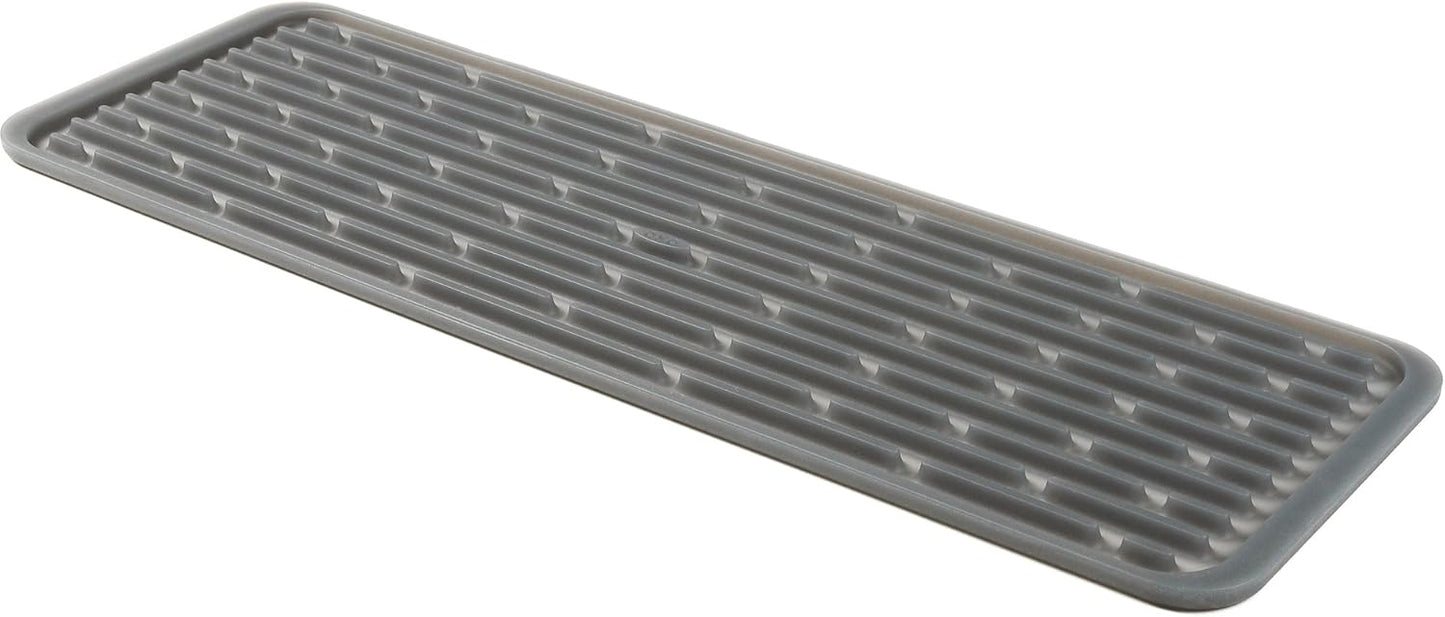 OXO 1372100 Good Grips Silicone Stemware Drying Mat, Gray