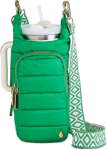 WanderFull Original HydroBag Handle® Zipper Slot for Handle, Hands-Free Crossbody Water Bottle Holder & Tumbler Accessories