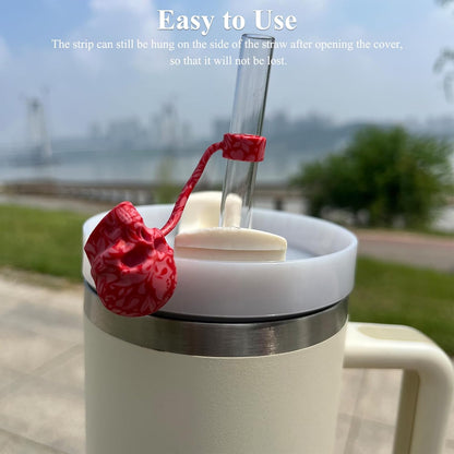 Skull Straw Cover Caps for Halloween Stanley Cup - 3 PCs Silicone Goth Straw Toppers Cool 10mm Straws Accessories Day of the Dead Gift for Boys