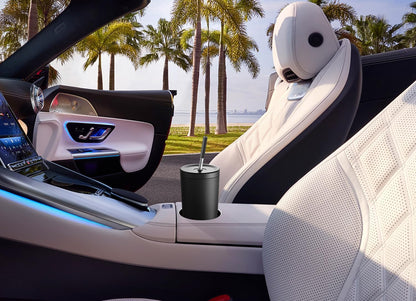 Meoky 24 oz Insulated Tumbler with Lid and Straw, Stainless Steel Vacuum Insulated Tumbler, Keeps Cold for 24 Hours, 100% Leak Proof, Fits in Car Cup Holder (Night)