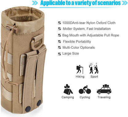 Molle Water Bottle Holder, Water Molle Attachments, Molle Water Bottle Pouch, Tactical Backpack Attachment Pouches