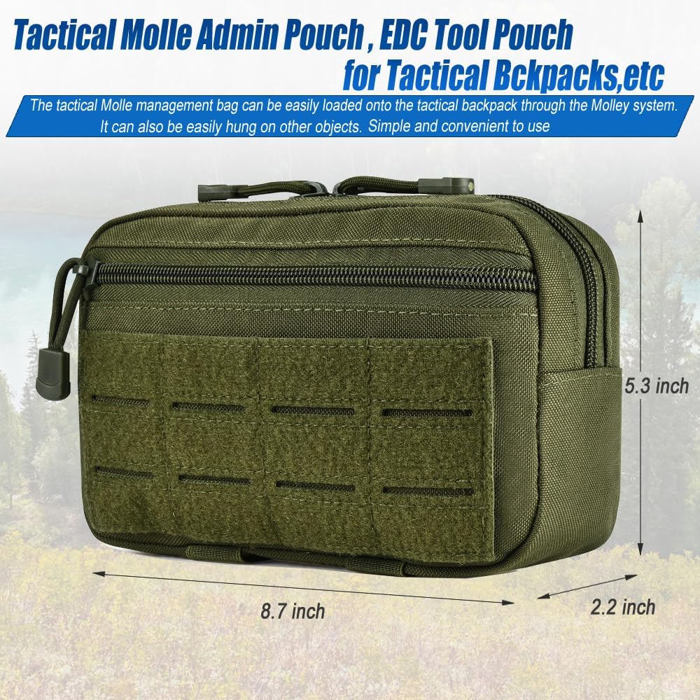 Upgraded Tactical Drawstring Molle Water Bottle Holder Tactical Pouches
