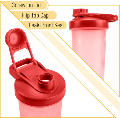 Mr. Pen- Shaker Bottles for Protein Mixes with Twist Cap, 28 oz, Protein Shaker Bottle with Wire Whisk Ball, Shaker Cup, Mixer Bottle