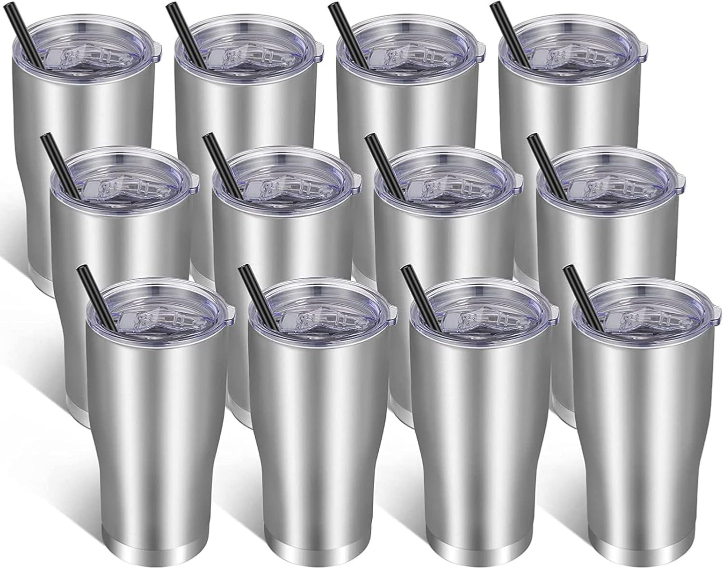 VEGOND 20oz Tumbler Stainless Steel Tumbler Cup with Lid And Straw Vacuum Insulated Double Wall Travel Coffee Mug(Orange 1 Pack)