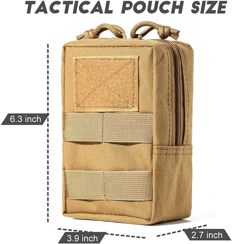 Upgraded Sports Water Bottles Pouch Bag, Tactical Drawstring Molle Water Bottle Holder Tactical Pouches, Travel Mesh Water Bottle Bag Tactical Hydration Carrier