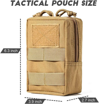 Upgraded Sports Water Bottles Pouch Bag, Tactical Drawstring Molle Water Bottle Holder Tactical Pouches, Travel Mesh Water Bottle Bag Tactical Hydration Carrier