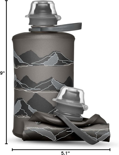 HydraPak Stow Collapsible Water Bottle – 350ml, 500ml, 1L – Ultralight, Leak-Proof, BPA-Free, Filter Compatible Travel & Hiking Flask