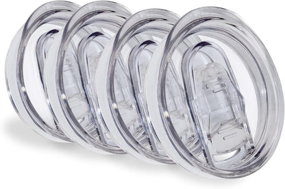 20oz Skinny Tumbler Replacement Lids 2 Pack,Spill Proof Splash Resistant Silicone Sliding Covers,Straw Friendly, BPA Free