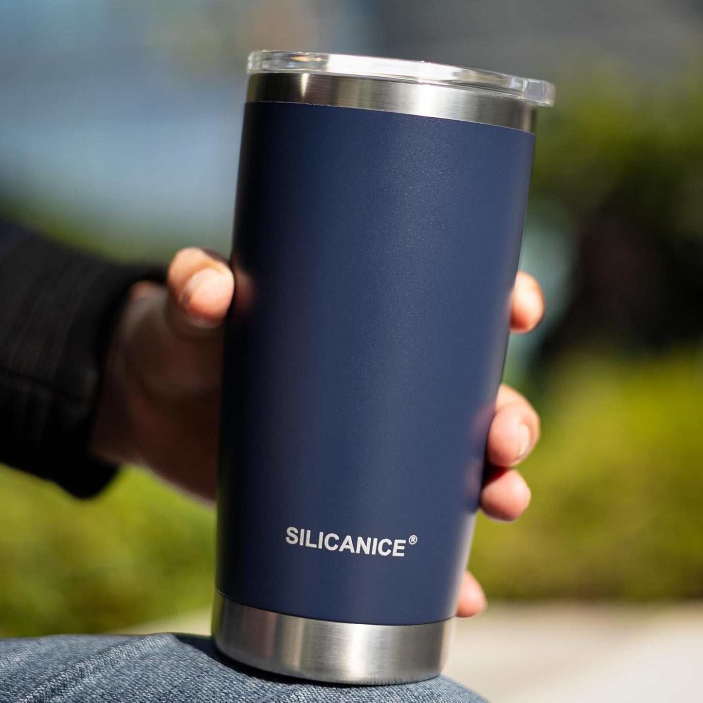 20oz Hygienic Insulated Tumbler — 100% Leakproof Lid with Removable Spout & Straw, Reinforced Vacuum-Protection Base, Cup Holder Friendly, for Iced Coffee, Smoothie/Water on the Go - Pink Sand