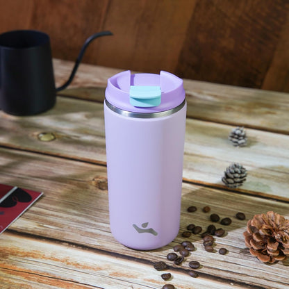Konokyo Tumbler with Lid, 16 oz Travel Coffee Mug Double Wall Vacuum Stainless Steel Thermal Metal Cup Insulated Water Bottle,Navy Blue