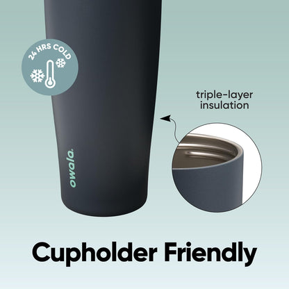 Owala FreeSip Tumbler - Stainless Steel - 40-oz. - Tan (Lightly Toasted)