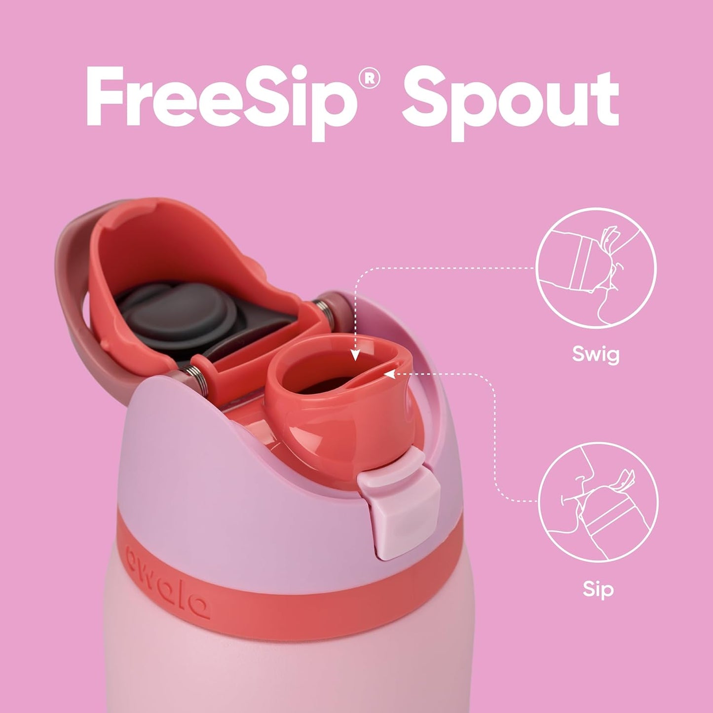 Owala FreeSip Insulated Stainless Steel Water Bottle with Straw, BPA-Free Sports Water Bottle, Great for Travel, 32 Oz, Denim