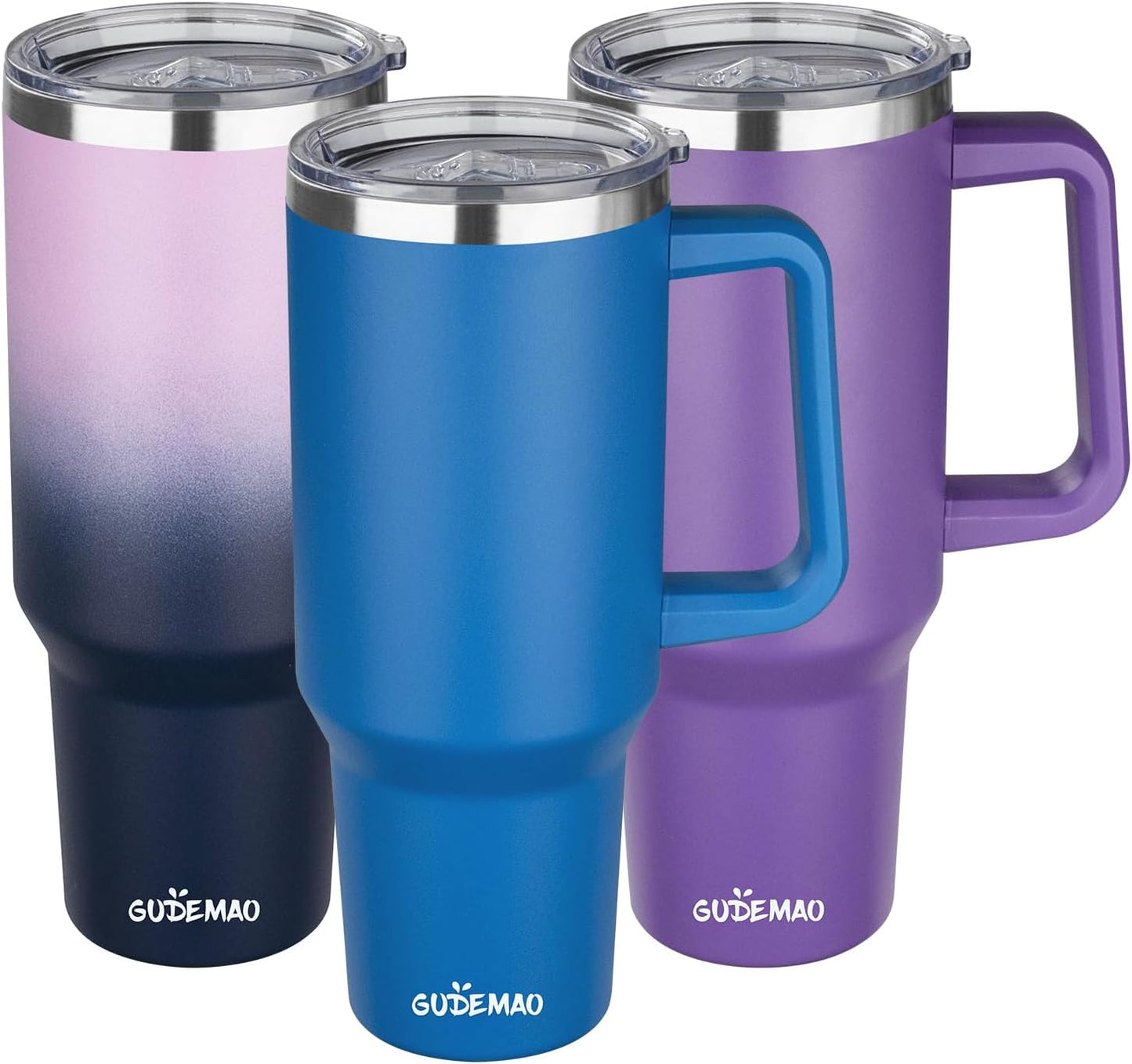20 oz Insulated Coffee Mug with Ceramic Coating, Stainless Steel Travel Mug Tumbler with Handle Lid and Straw, Double Wall Leak-Proof Coffee Travel Mug Keeps Drink Hot and Cold (Black)