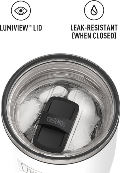 THERMOS ICON SERIES, Stainless Steel Tumbler with Slide Lock, 18 Ounce, Mystic Navy