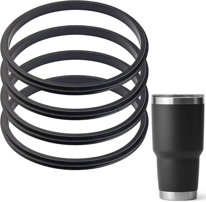Silicone Seal Replacement Gaskets for Yeti 30 Oz Tumbler Lid, BPA-Free Rubber O-Ring Parts for Long-Lasting Leak Protection, 4 Pack