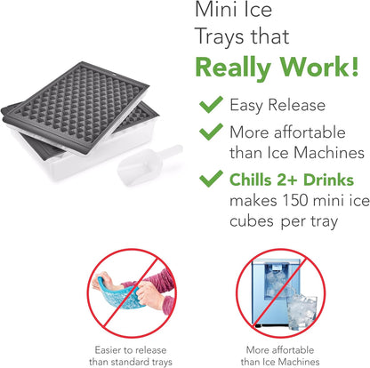 Tovolo Mini Ice Cylinder- Squeeze & Release- Set of 2, 1000422, Gray