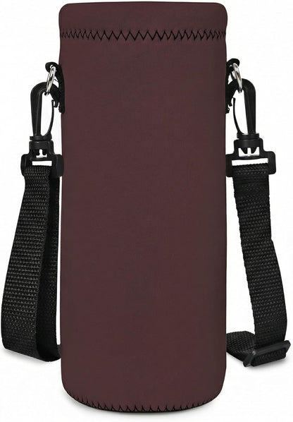 AUPET Water Bottle Sling Bag Carrier Crossbody Sleeve,Insulated Neoprene Bottle Case Holder Pouch Cover 500ML/17oz with Shoulder Strap for Walking Women Men