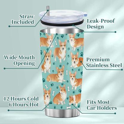 Beagle Gifts for Women Men, 40oz Stainless Steel Insulated Tumbler Travel Cup Mug, Funny and Unique Beagle Gifts for Dog Lover - Colors B