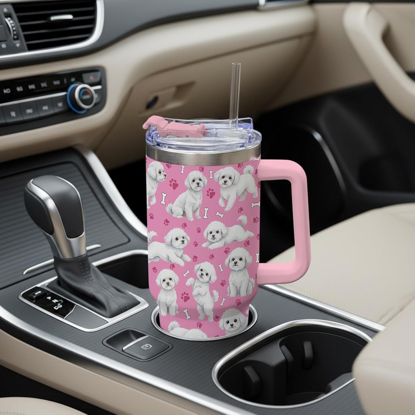Beagle Gifts for Women Men, 40oz Stainless Steel Insulated Tumbler Travel Cup Mug, Funny and Unique Beagle Gifts for Dog Lover - Colors A