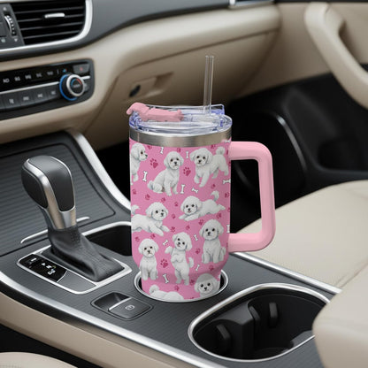 Beagle Gifts for Women Men, 40oz Stainless Steel Insulated Tumbler Travel Cup Mug, Funny and Unique Beagle Gifts for Dog Lover - Colors A