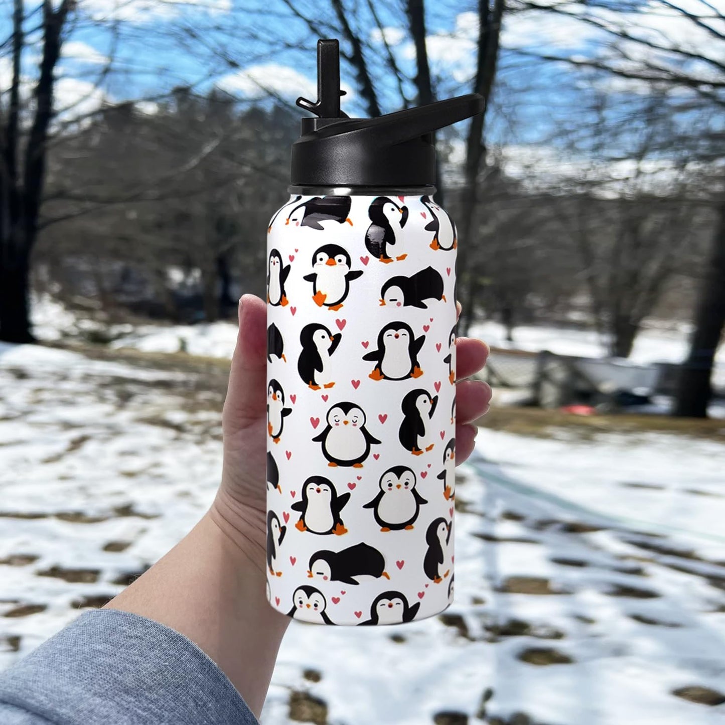 32 oz Pickleball Insulated Water Bottle with Straw - Pickleball Gym Hiking Sports Coffee Mug | Perfect Pickleball Gifts for Women, Pickleball Decor Accessories